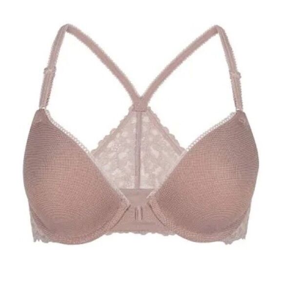 B.TEMPT'D BY WACOAL b. Charming Lace Bra 953332 Antler Color  size 32 C - Picture 1 of 6